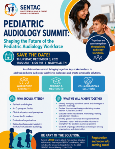Save the Date Pediatric Audiology Summit
